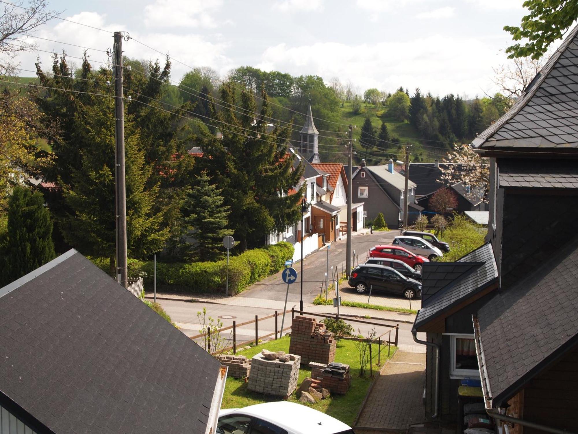 Rennsteigwohnung Rust Schmiedefeld am Rennsteig Bagian luar foto